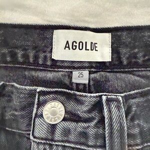 AGOLDE Black High-Rise Jeans Size 25